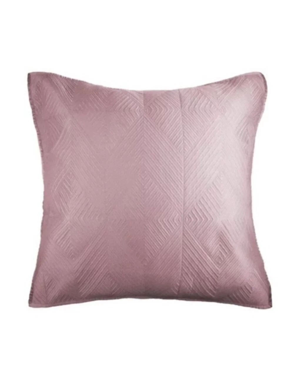NWT Wamsutta Quilted Euro Sham Bliss Mauve Pillow Case Metallic
